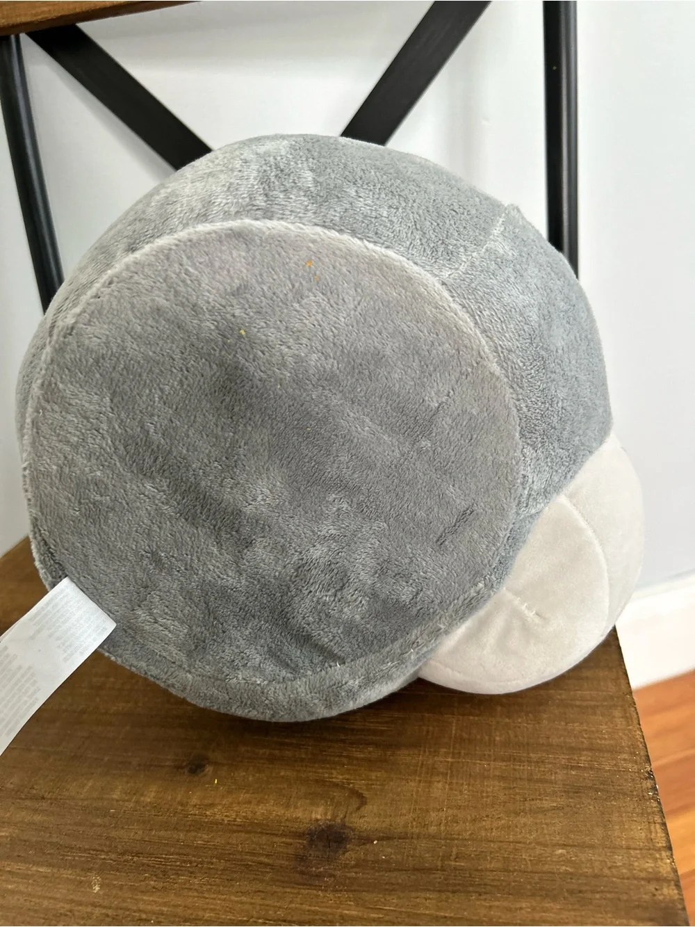 Gray Plush Animal Tote Bucket w Handle Great Wolf Lodge trick or treat or toys